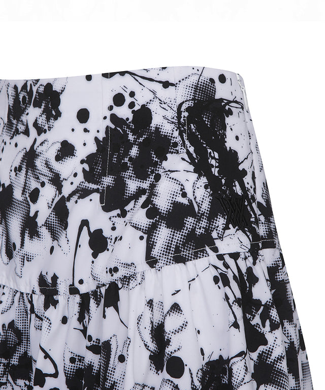 ANEW Golf: Women Shirring DTP Point Flare Skirt - White