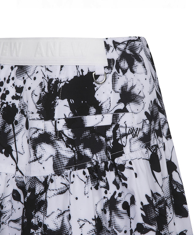 ANEW Golf: Women Shirring DTP Point Flare Skirt - White